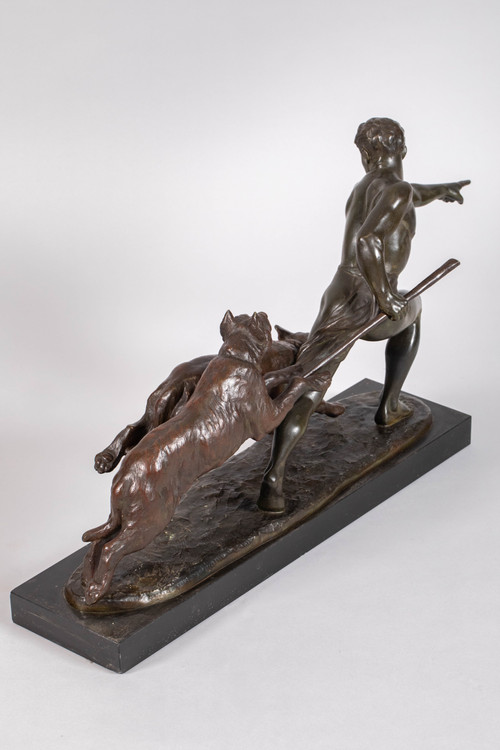 Large Art Deco bronze