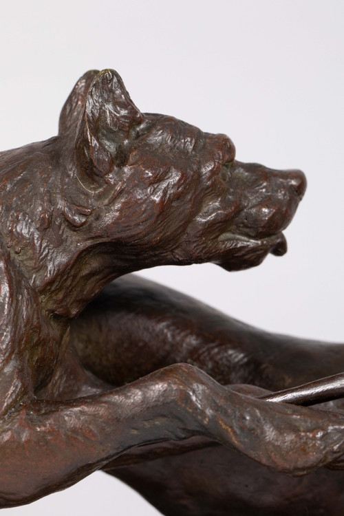 Large Art Deco bronze