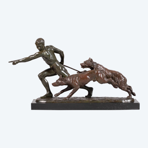 Large Art Deco bronze