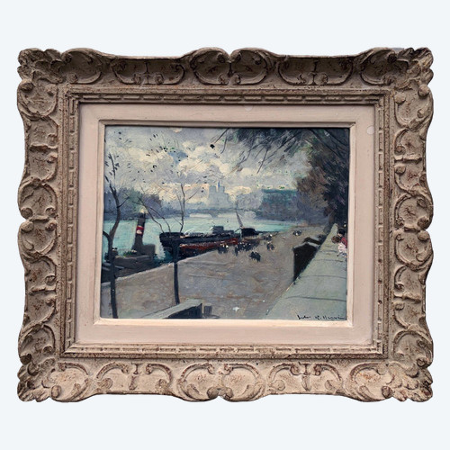 View of the Quays in Paris by Jules René Hervé 1887/1981