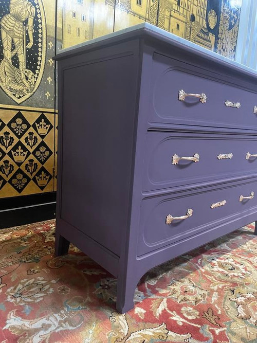 Cassettone in stile Liberty dipinto