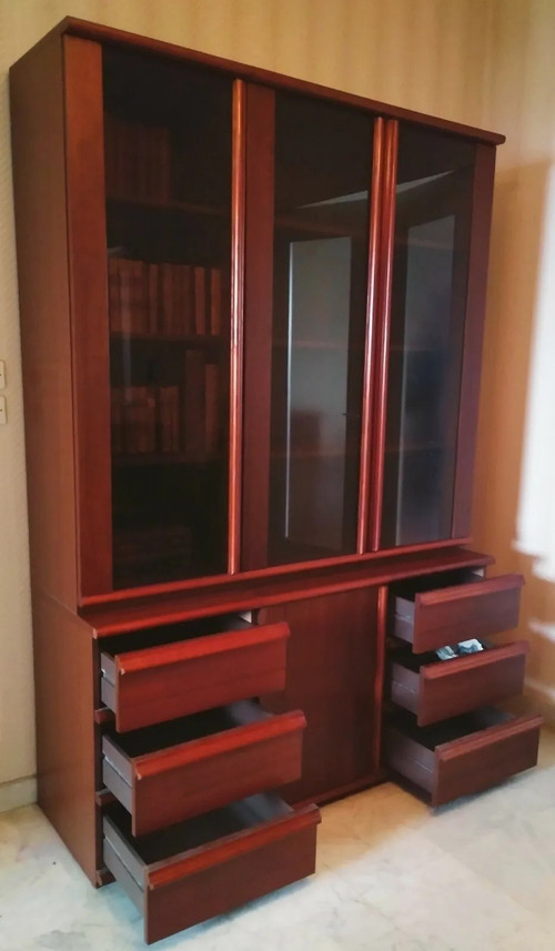 Libreria vintage scandinava in palissandro dal design Bas van Pelt