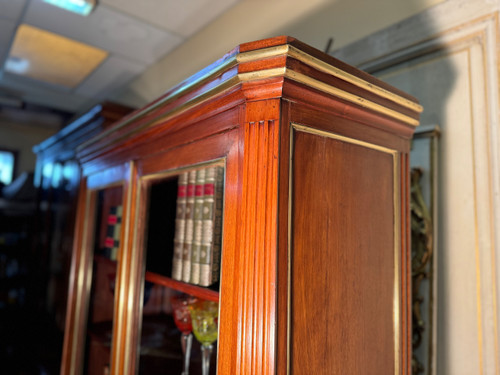 Libreria Luigi XVI in mogano inizi del XIX secolo 