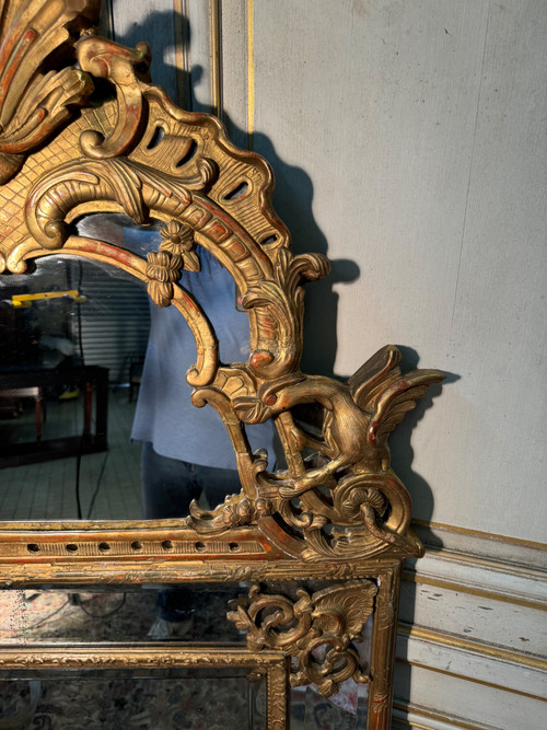 Large Regency period mirror, late 17th century