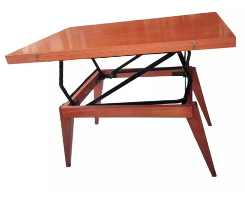 Table À Système Portefeuille design années 1950/1960  Plaquage acajou