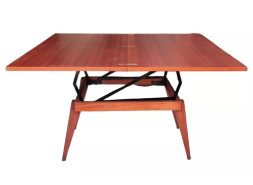 Table À Système Portefeuille design années 1950/1960  Plaquage acajou