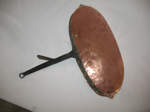 Lèche Frites En Cuivre étamé Et Fer Forgé époque 18ème