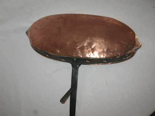 Lèche Frites En Cuivre étamé Et Fer Forgé époque 18ème