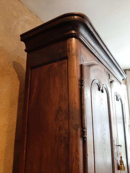 Buffet de Chasse Double-Corps en Châtaignier - Epoque XVIIIème