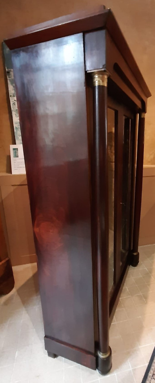 Bibus Empire Mahogany Library Display Case - 19th Century