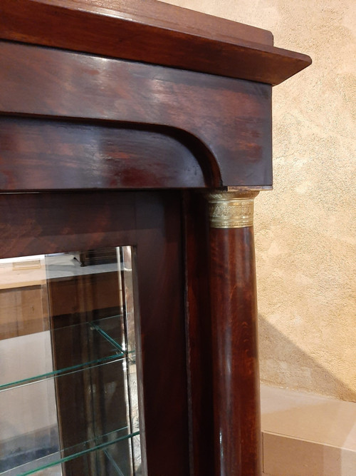 Bibus Empire Mahogany Library Display Case - 19th Century