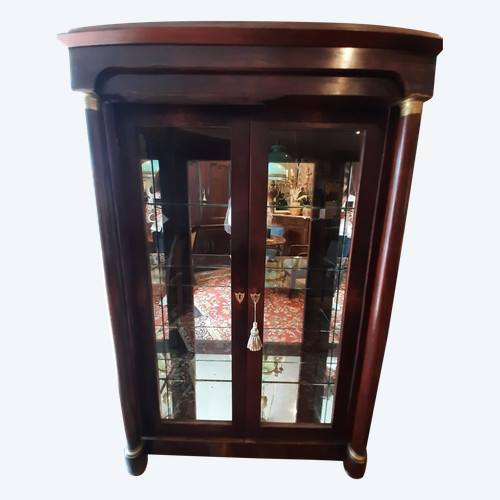 Bibus Empire Mahogany Library Display Case - 19th Century