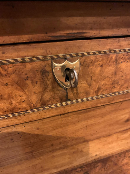 Buffet d'Appui en placage Loupe d'Amboine - Epoque XIXème