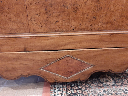 Buffet d'Appui en placage Loupe d'Amboine - Epoque XIXème