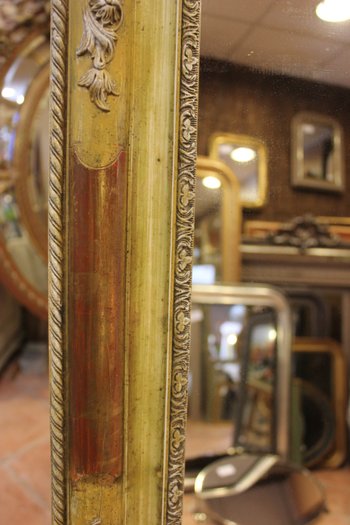 Antique Rectangle Mirror Patina And Gold 78 X 96
