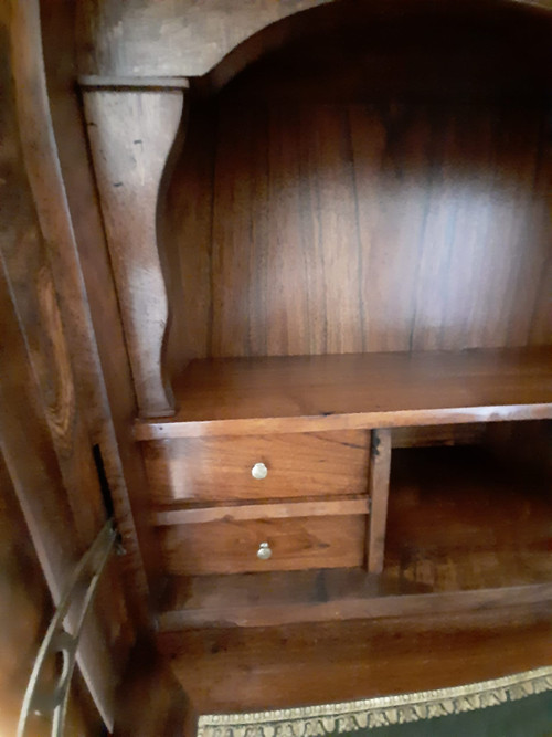 Secretaire con Colonne in Noce Epoca Impero - inizi del XIX secolo