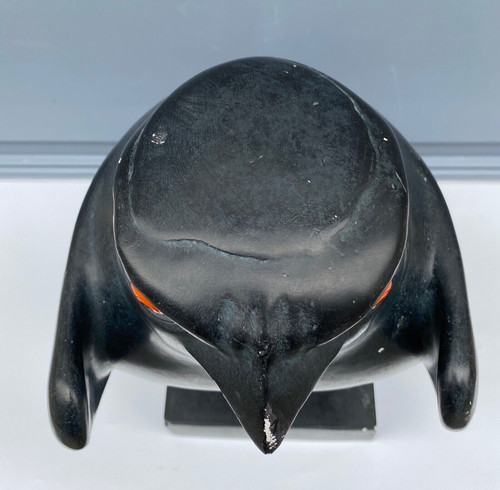 Gipsabdruck 1950 Geometrischer Horusfalke mit schwarzer Patina