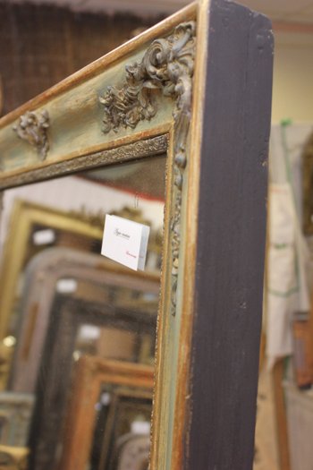 Miroir Ancien Patine Et Mercure 70 X 82