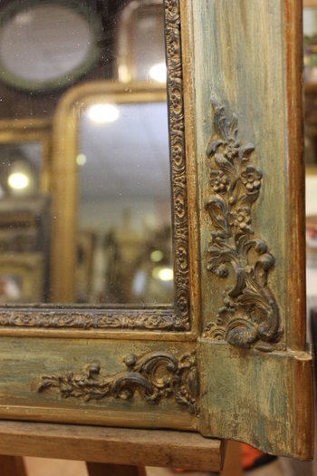 Miroir Ancien Patine Et Mercure 70 X 82