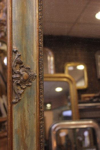 Miroir Ancien Patine Et Mercure 70 X 82