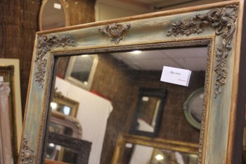 Miroir Ancien Patine Et Mercure 70 X 82