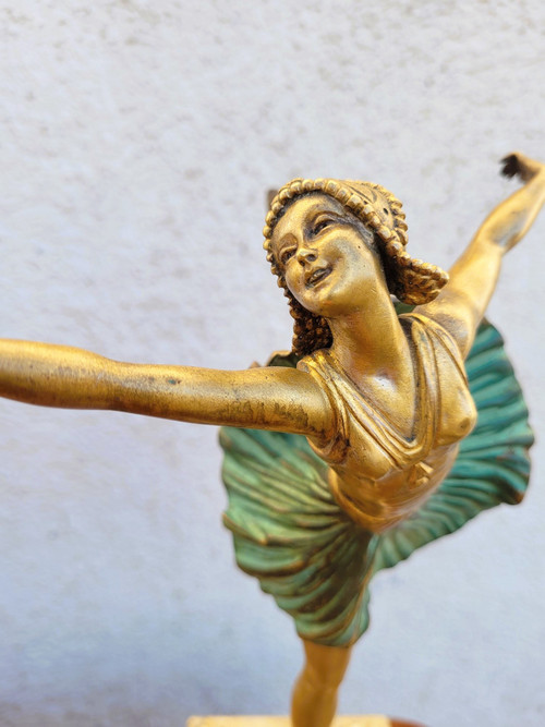 H Fournier, Ballerina-Tänzerin, Art Deco, 20. Jahrhundert