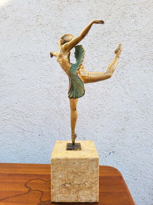 H Fournier, Ballerina-Tänzerin, Art Deco, 20. Jahrhundert