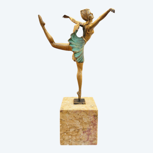 H Fournier, Ballerina-Tänzerin, Art Deco, 20. Jahrhundert