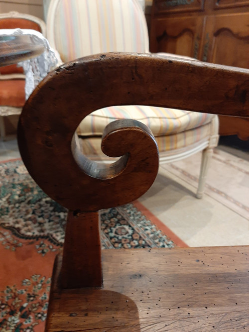 Walnut Commode Chair - Late 19th Century