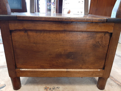 Walnut Commode Chair - Late 19th Century