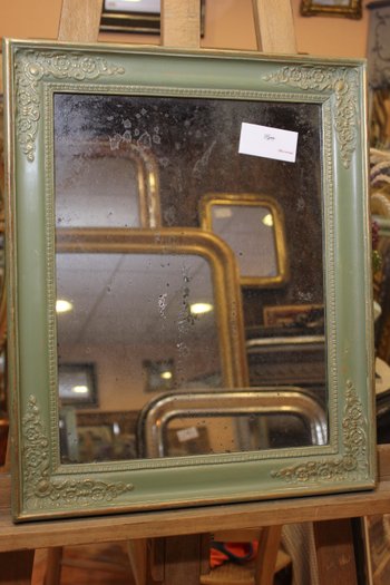 Small mirror, restoration, secured glass 42 x52 cm