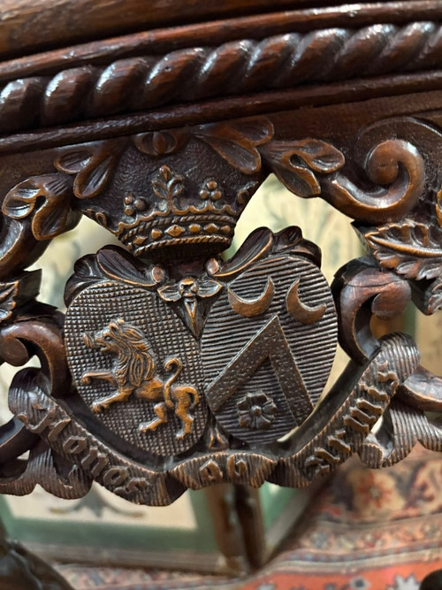 CONSOLE EN CHENE DE STYLE LOUIS XV