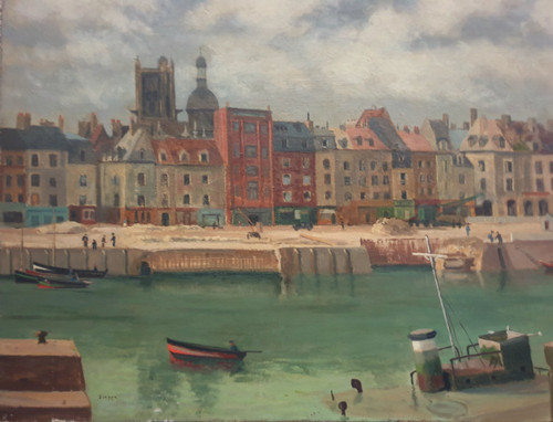 20th century French school - The port of Dieppe