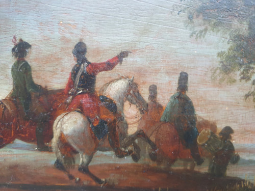 18th century Dutch school - Cavalry scene