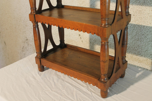 Petite étagère ou verriot en bois fruitier époque 19ème Origine Provence