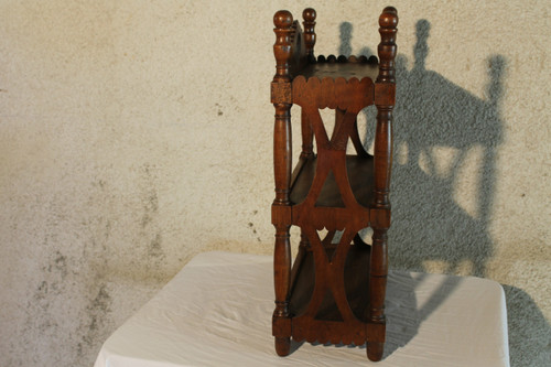 Petite étagère ou verriot en bois fruitier époque 19ème Origine Provence