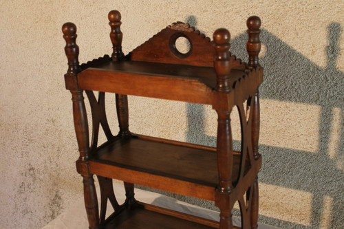 Petite étagère ou verriot en bois fruitier époque 19ème Origine Provence