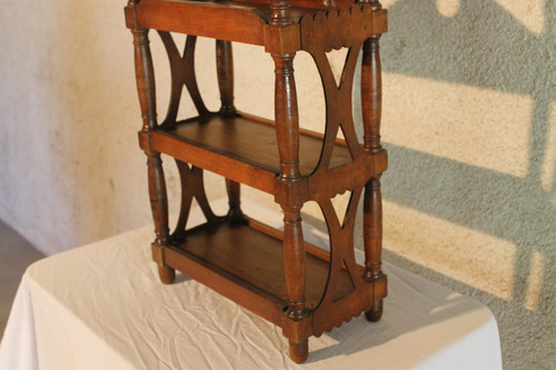Petite étagère ou verriot en bois fruitier époque 19ème Origine Provence
