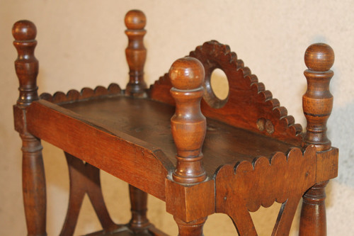 Petite étagère ou verriot en bois fruitier époque 19ème Origine Provence