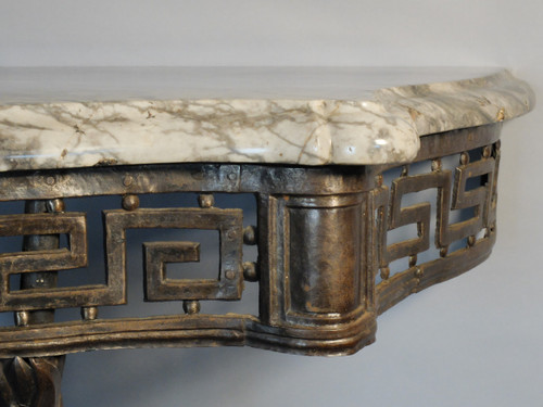 Console Transition en fer forgé, circa 1760/70 
