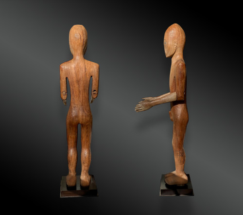 MANNEQUINO FUNERALE MASCHILE chiamato cultura Tau-Tau Toradja, Grandi Isole della Sonda, isola di Sulawesi,
