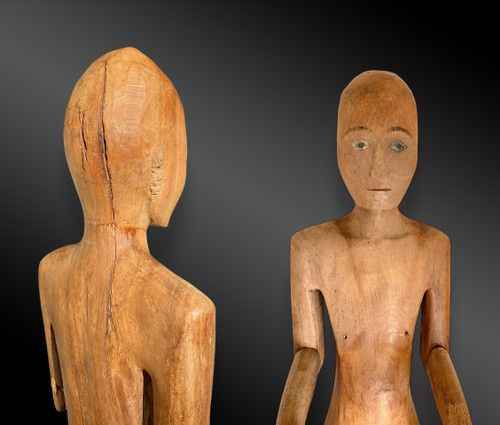 MANNEQUINO FUNERALE MASCHILE chiamato cultura Tau-Tau Toradja, Grandi Isole della Sonda, isola di Sulawesi,