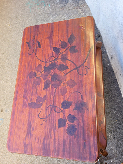 Majorelle, Table à Thé Aux Clématites, Art Nouveau, fin XIXème Début XXème Siècle