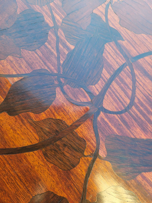 Majorelle, Table à Thé Aux Clématites, Art Nouveau, fin XIXème Début XXème Siècle