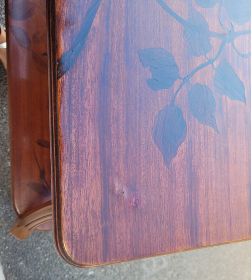Majorelle, Table à Thé Aux Clématites, Art Nouveau, fin XIXème Début XXème Siècle