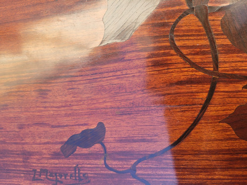 Majorelle, Table à Thé Aux Clématites, Art Nouveau, fin XIXème Début XXème Siècle