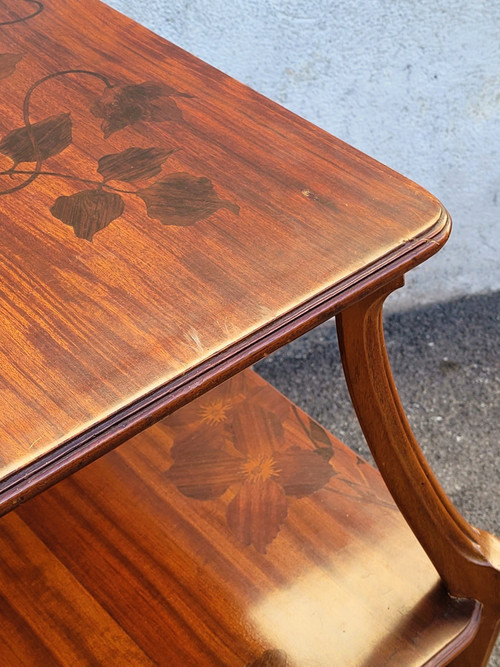 Majorelle, Table à Thé Aux Clématites, Art Nouveau, fin XIXème Début XXème Siècle