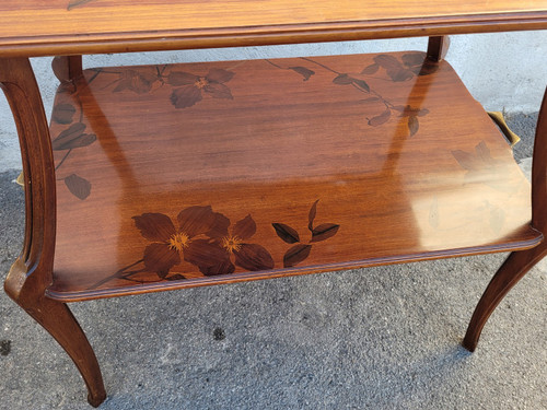 Majorelle, Table à Thé Aux Clématites, Art Nouveau, Fin XIXème Début XXème Siècle