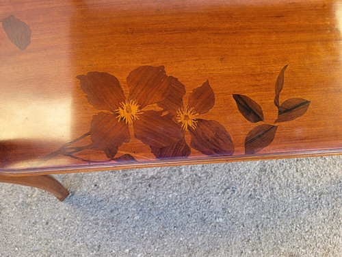 Majorelle, Table à Thé Aux Clématites, Art Nouveau, Fin XIXème Début XXème Siècle