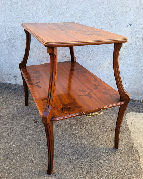 Majorelle, Table à Thé Aux Clématites, Art Nouveau, Fin XIXème Début XXème Siècle